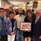 Die Macher der Demokratiewerkstätten treffen den Bundespräsidenten, 2019